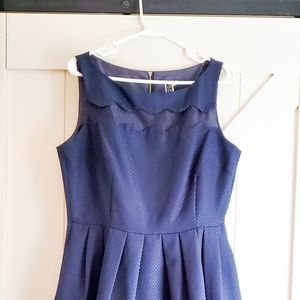 Julian Taylor Sleevless Navy Blue Dress